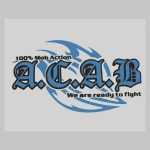  A.C.A.B. pánske červenobiele tričko s modrým logom 100%bavlna značka Fruit of The Loom (viacero motívov na výber)